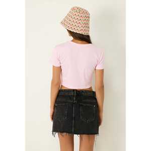 Camiseta Corta Informal de Manga Corta 100% Algodón con Corte Regular - Product Image 4