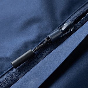 Men's Coated Varsity <b>Baseball</b> <b>Bomber</b> <b>Jacket</b> Casual Letterman Windbreaker Lightweight Stand Collar Hooded - Product Image 2