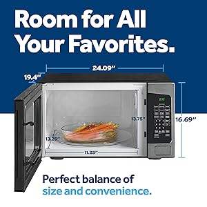 NUEVO EN STOCK Horno de Microondas de Encimera con Capacidad de 1200 vatios, 2.0 Pies Cúbicos, 8 Ajustes de Cocción Automáticos + Tecnología de Bloqueo para Niños - Product Image 2