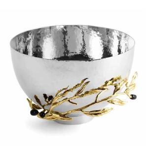 Tazón DE SERVICIO DE ACERO INOXIDABLE triple con Palmera moderna, Plato decorativo de Metal para frutos secos, aperitivos y dulces, perfecto para uso en el hogar o en fiestas - Product Image 6