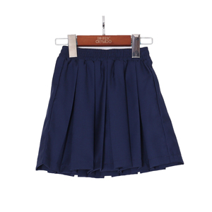 ชุดนักเรียนสไตล์ใหม่สำหรับเด็กเสื้อเชิ้ตสีฟ้าคอเสื้อกระโปรงจีบสีกรมท่ามีบริการออกแบบเครื่องแต่งกายฤดูร้อนแบบปรับแต่งได้ - Product Image 5