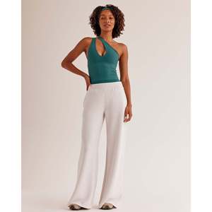 Pantalon cargo taille haute pour femme - Respirant, effet froissé, coupe large XL - Product Image 1
