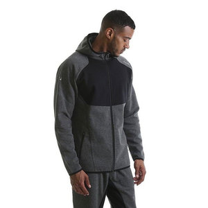 Sweat à capuche à carreaux uni teint 350GSM 100% coton imperméable respirant style fin cordon surdimensionné pour l'hiver décontracté confortable unisexe - Product Image 1