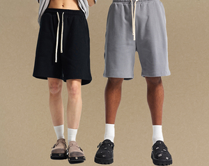 Pantalones Cortos Deportivos para Hombre, Pantalones Cortos de Punto, Informales, de Longitud Media, Ajustados, Rectos y Sueltos, para Playa, Verano - Product Image 2