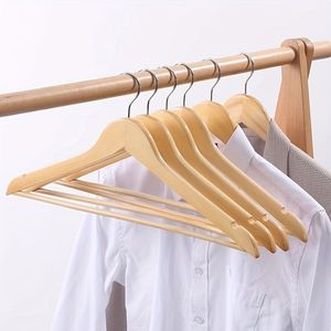 Top Quality Solid Wood Clothes <b>Hanger</b> for Wardrobe Bathroom Living Room with Non-stick Wood - Product Image 4