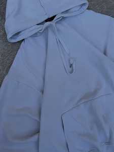 Custom Streetwear Hoodie Fabricante Recortada Vintage Desgastado Nuevos colores Diseño Gráfico DTG Imprimir Drop Shoulder Hoodie - Product Image 3