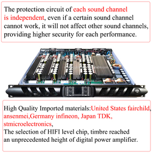 GAN Version Digital Power Amplifier Factory High Quality Pure Power Digital Amplifier With 4 Channel 1000 Watt by GYIMPEX AUDIO - Product Image 5