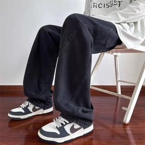 Vintage Casual Wide-leg Jeans <b>for</b> <b>Men</b> Women <b>Loose</b> Denim <b>Trousers</b> American Style Hip Hop Cargo Pants Streetwear Washed Technics - Product Image 5