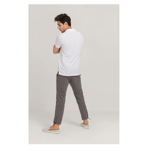 Mangas raglán de poliéster y algodón con estilo para hombre para polo con patrón sólido de logotipo personalizado - Product Image 4