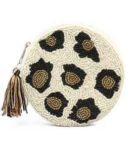 Monedero de Cuentas Redondas Bordadas a la Moda con Diseño de Leopardo, Hecho a Mano en India, para Mujeres y Niñas, Disponible en Etsy - Product Image 2