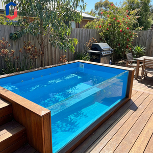 Fiberglass Above Ground Container Swimming Pool For Resort Hotel Villa Landscape With Complete Equipment Pool - Product Image 1