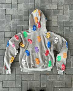 Sudaderas con capucha personalizadas de alta calidad para hombre, dos piezas, de algodón de gran tamaño, Sudadera con capucha para correr, Jersey de invierno con cremallera - Product Image 5