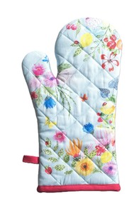 Mitaine de cuisine personnalisée pour chef cuisinier tissu en coton biologique résistant à la chaleur avec design durable impression de marque broderie mitaines de four - Product Image 4