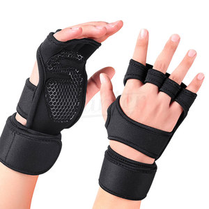 Venta al por mayor de guantes de entrenamiento de cuero personalizados de la mejor calidad levantamiento de pesas correa de muñeca ajustable para los mejores guantes deportivos para gimnasio Fitness - Product Image 1