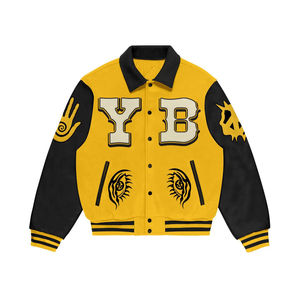 Chaqueta Universitaria de Béisbol de Algodón para Hombre 2026, Diseño Estampado Sostenible con Acabado Antiarrugas, Estilo Universitario Clásico para Unisex - Product Image 1