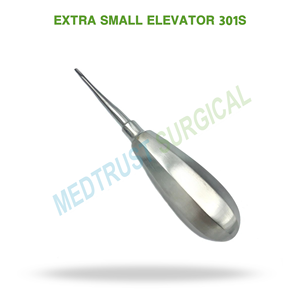 Élévateur dentaire chirurgical extra petit 301S en acier inoxydable pour luxation dentaire de précision et élévation radiculaire - Product Image 2