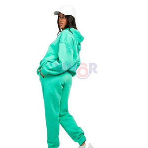Chándales de invierno de algodón 100% con estampado de logotipo personalizado para mujer, pantalones de chándal transpirables de talla grande XXL para adultos, servicio OEM 2025 - Product Image 3