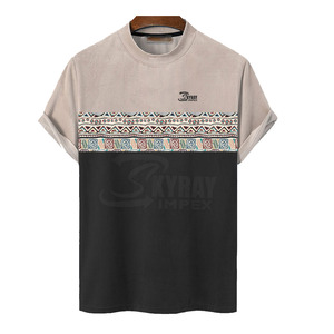 Prix d'usine T-shirts pour hommes T-shirt à la mode pour hommes fabriqué avec le meilleur matériau bas quantité minimale de commande - Product Image 1