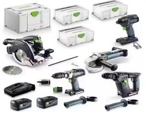 Nuevo Kit Combinado Festool de 18V y 5 Piezas, Sin Escobillas, para Construcción y Bricolaje, Componentes de Plástico, 3 Años de Garantía, Conectividad USB, Portátil - Product Image 5
