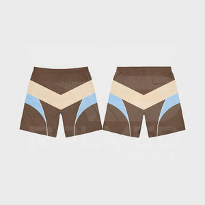 Conjunto de chaqueta y pantalón con cremallera de 3 piezas y pantalón corto, chándal cortavientos de nailon 100%, chándal a prueba de agua con hombros caídos para hombre - Product Image 4