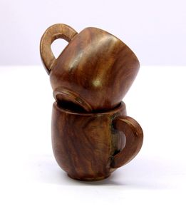 Compre taza de café de madera Té hecho a mano Taza de café sólida de madera con aislamiento Diseño único hecho a mano Hecho EN LA India - Product Image 2