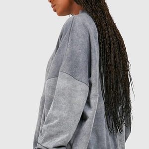 Survêtement en coton délavé uni pour femme, idéal pour diverses occasions décontractées, conception de haute qualité pour les acheteurs en gros - Product Image 5