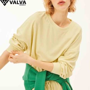 Sweat-shirt surdimensionné pour femme, imprimé personnalisé, automne/hiver, polyester/coton écologique, fermeture éclair, service de vente en gros OEM - Product Image 1