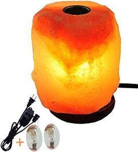 Lámpara de sal rosa del Himalaya natural de cristal crudo para ambiente doméstico e iluminación de bienestar orgánico - Product Image 4