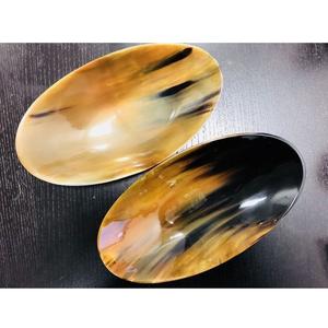 Bol en corne naturelle pour bijoux ou porte-bijoux, bol de service en corne de buffle naturelle, centre de table - Product Image 1