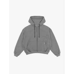 CUSTOM Full Zip Hoodie (D16OMM301) Tejido de lana suave que te mantiene caliente y cómodo Sudadera con capucha - Product Image 3