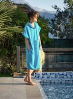 Serviette de plage turque pour hommes et femmes, vêtements de plage à capuche pour adultes