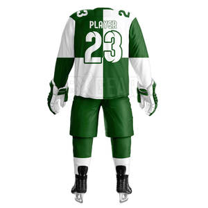 Vente en gros d'uniforme glace Hokey Commande en gros acceptée Taille et couleur personnalisées disponibles Convient aux équipes des clubs scolaires - Product Image 3