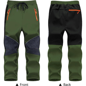 Vente en gros double face polaire fermeture éclair poches hommes point panneau Joggers pantalons de survêtement hommes Streetwear extérieur Jogging hommes - Product Image 5