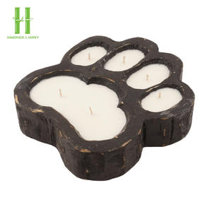 ชามไม้สำหรับใส่แป้ง/อาหารสัตว์เลี้ยง ลายอุ้งเท้าสุนัข สไตล์วินเทจ สีสันสดใส งานไม้ OEM ผลิตตามสั่ง ของตกแต่งโต๊ะอาหาร ขายดี - Product Image 6