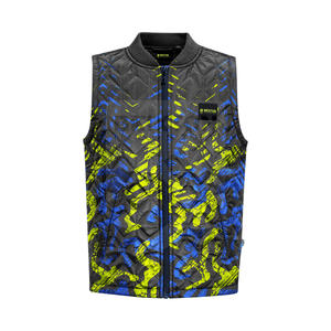 Chaleco con cuello levantado para hombre, chaqueta empacable y ligera para invierno, deportes al aire libre, senderismo y uso diario - Product Image 1