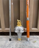 Masse de tambour-major professionnelle personnalisée pour cérémonies, en acier inoxydable et bois, taille sur mesure, haute qualité