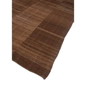 พรมขนสัตว์ทอมือแบบแบนสีเบจและสีน้ำตาล รุ่น Nayaab Classic สำหรับห้องนั่งเล่น รุ่น Paem-1028 ลายทางสี่เหลี่ยมผืนผ้า - Product Image 2