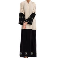 Nouvelle Collection 2025 : Robes Abaya Islamiques de Luxe pour Femmes, en Coton Respirant, Ornées de Perles Cousues Main, Grande Taille