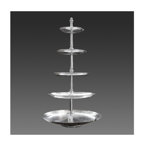 Venta al por mayor de aluminio para fiesta en casa plato pastel soporte mejor revestimiento blanco para aniversarios de boda fiesta decoración a precio razonable - Product Image 5