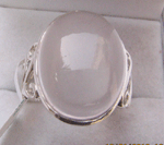 Shah Gems Women's Natural Rose Quartz <b>Ring</b> 925 Sterling Silver <b>Crystal</b> <b>Ring</b> - Product Image 1