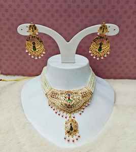 Elegant Bridal Fashion Jewelry <b>Top</b> Indian Manufacturer Premium Quality <b>Gold</b> Plated AD CZ Kundan Stainless Steel Zircon <b>Chains</b> - Product Image 2