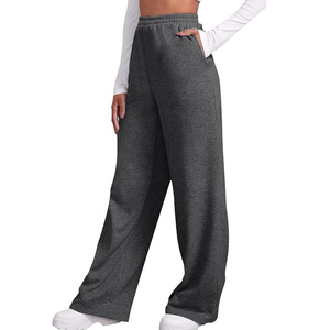 Pantalones Deportivos Holgados para Mujer, con Bolsillos, Cintura Alta, Estilo Deportivo, para Gimnasio, Atletismo, Jogging, Pantalones de Salón, Felpa, Talla Grande - Product Image 1