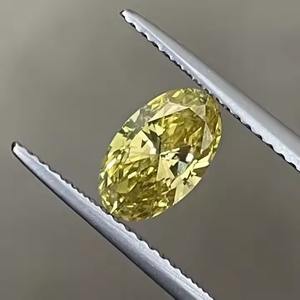 Gia แหวนเพชรทรงหลวมจาก1.01ct ได้รับการรับรอง VS2เจียระไนทรงวงรีสีเหลืองเข้มเครื่องประดับเพชรสีแฟนซี - Product Image 3