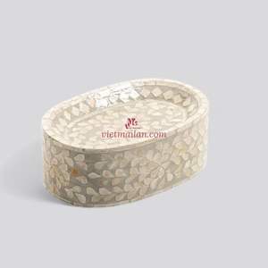 Soporte de Pastel de Lujo, No Tóxico, Ecológico, Hecho a Mano, con Núcleo de Bambú y Nácar, para Exhibición de Postres de Eid, Decoración Festiva de Mesa, Regalo - Product Image 4