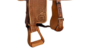 อานม้าตะวันตกหนังแท้คุณภาพพรีเมี่ยมสำหรับการขี่ม้าและแข่งกระบอก - Product Image 6