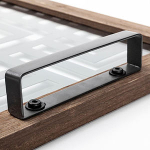 Elegante bandeja de servicio con incrustaciones de hueso con diseño floral Bandeja India hecha a mano personalizable en varios tamaños y colores - Product Image 6