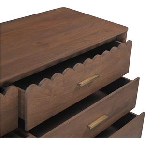 Venta caliente Cajones de pecho de madera de mango sólido Patas de metal Casa de campo Muebles para el hogar para sala de estar Hogar Bar Entrada Ahorro de espacio - Product Image 2