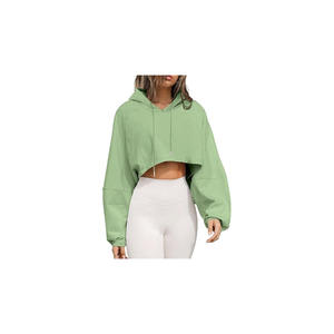 Remidoo Womens Hoodie Fleece <b>Long</b> <b>Sleeve</b> Crop <b>Top</b> Sweatshirt Casual Graphic Pullover tracksuit - Product Image 1