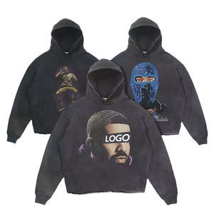 Sudaderas con Estampado DTF Lavadas al Ácido a Precio de Mayoreo, 100% Algodón, Estilo Urbano, Sudaderas Holgadas para Hombre - Product Image 5