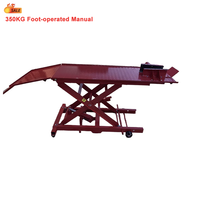 Élévateur Moto Manuel à Ciseaux Facile d'Utilisation, Haute Qualité, 350KG, Pédale, Hydraulique Pneumatique